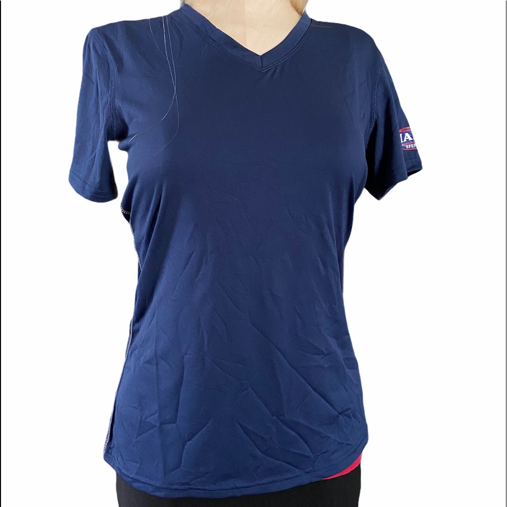 2 NEW Champs CSG Champs Sports Gear Blue V-Neck